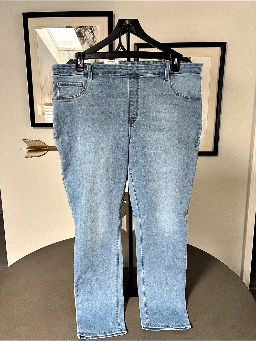 Time and Tru Women's High Rise Skinny Leg Denim Jegging High Rise Skinny Jegging